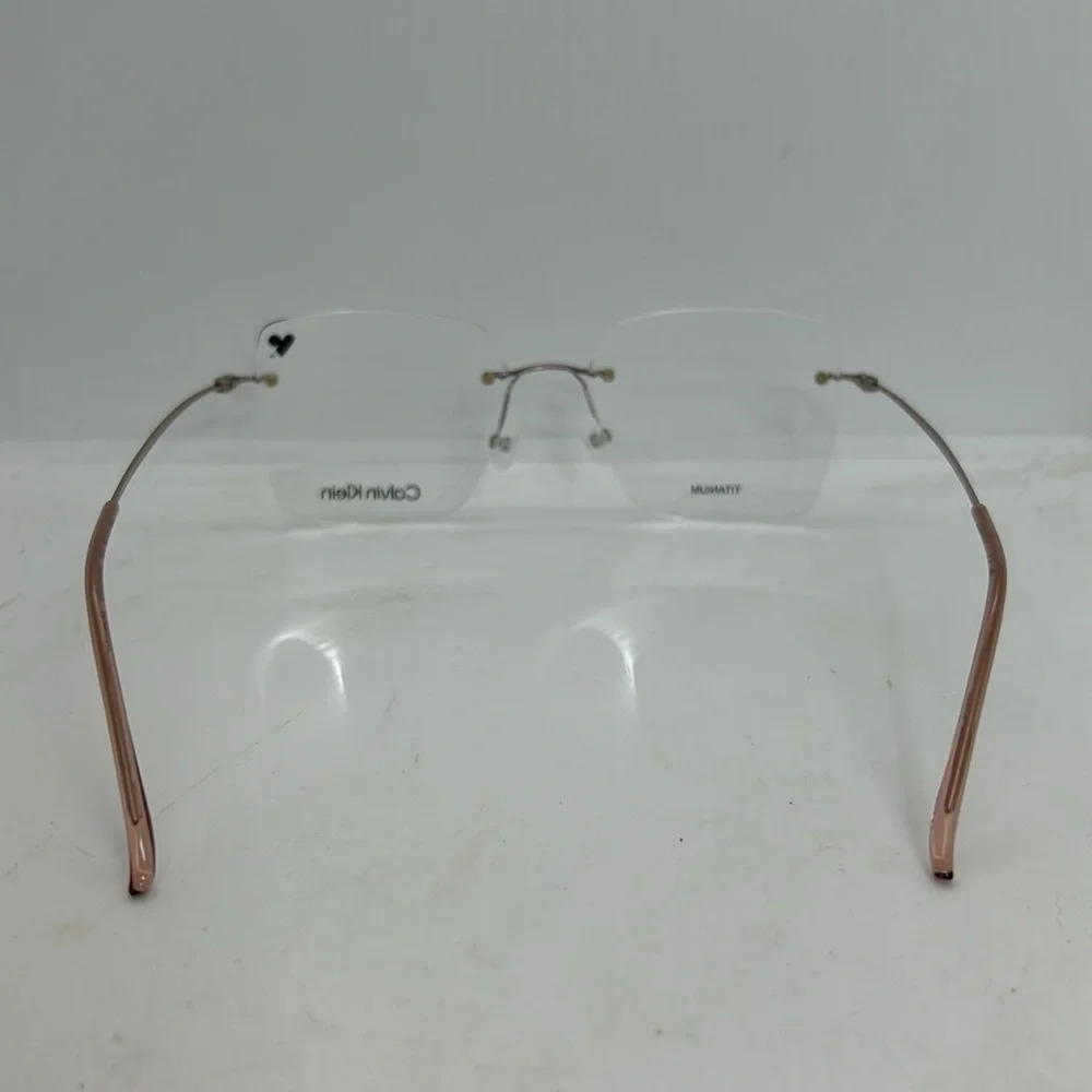 Calvin Klein CK22125TC Unisex Eyeglasses Frames 55-17-150 Rimless NWT - Picture 5 of 7